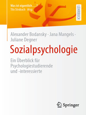 cover image of Sozialpsychologie